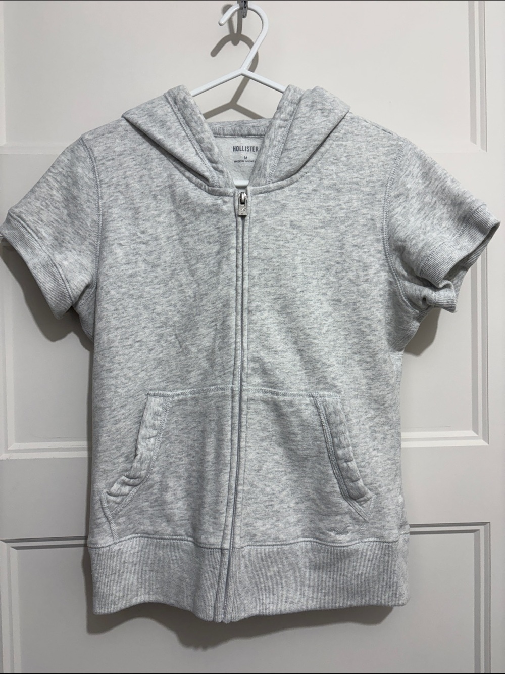Hollister Short Sleeve Zip Up Hoodie